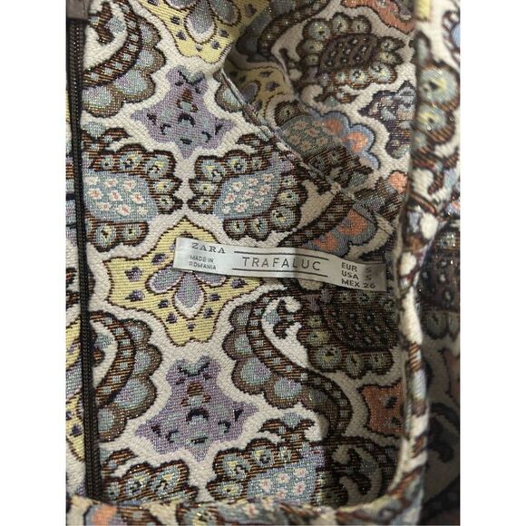 Zara TRF Floral Jacquard Dress - Picture 8 of 8